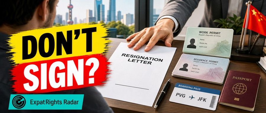 Don't sign resignation warning