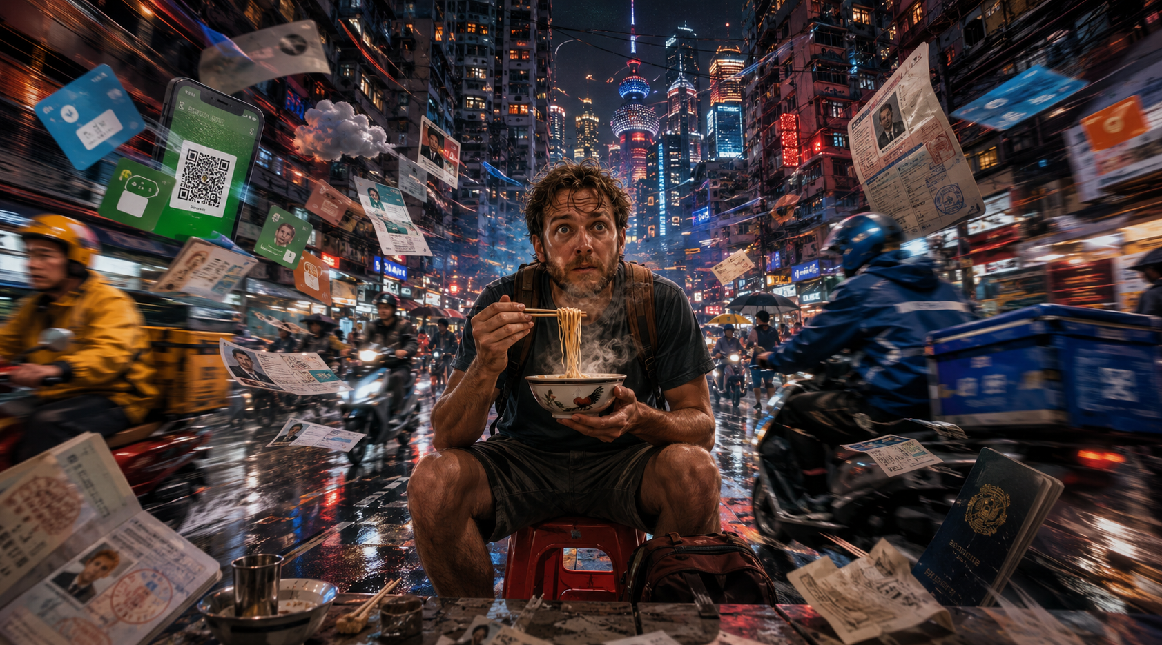 A foreigner caught in the speed and paperwork of China