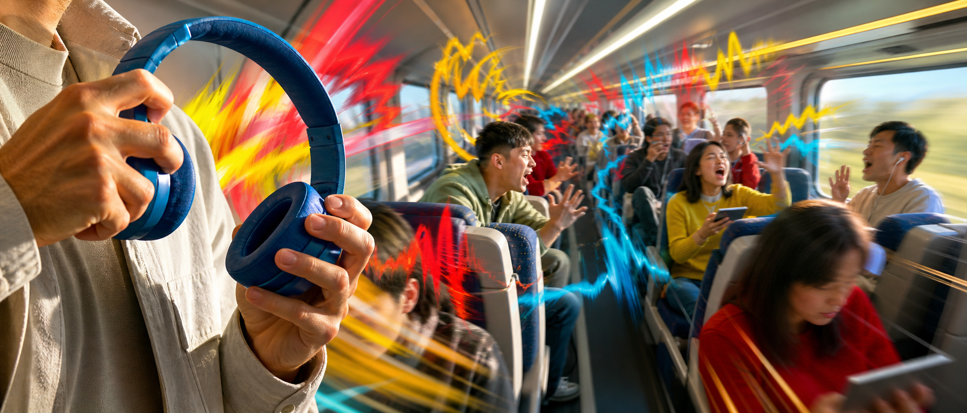 High-speed train noise overload
