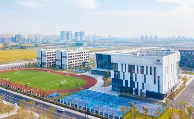 Léman International School Chengdu campus buildings and playing field