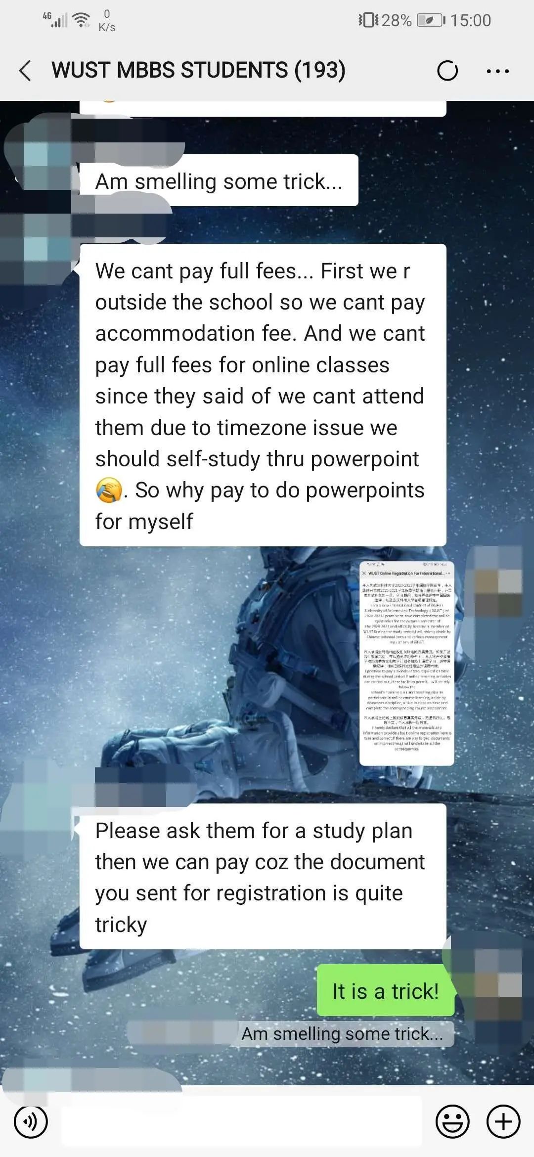 Our university is trying to scam us again this year