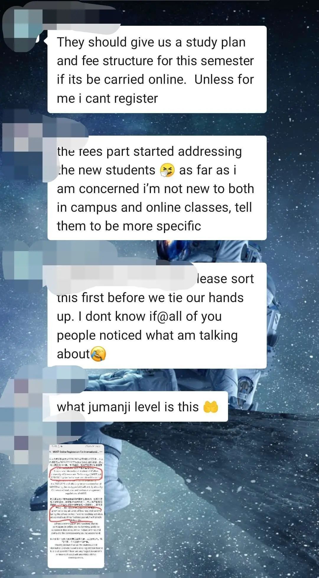 Our university is trying to scam us again this year