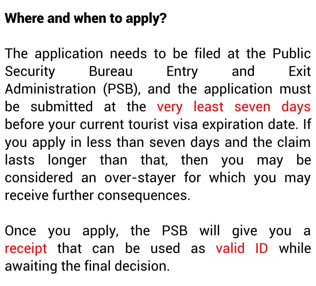 How to Apply For A Tourist Visa Extension in China