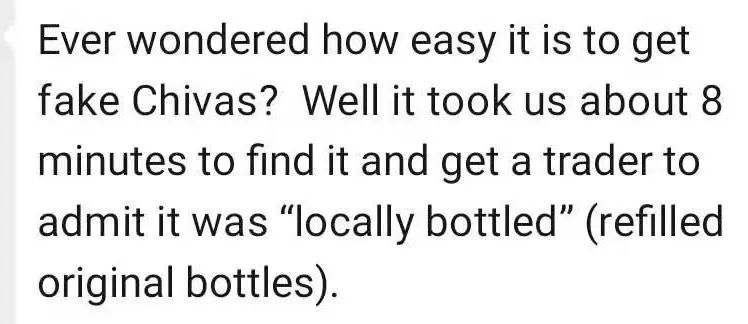 FAKE CHIVAS? Can QR codes fight counterfeit booze?